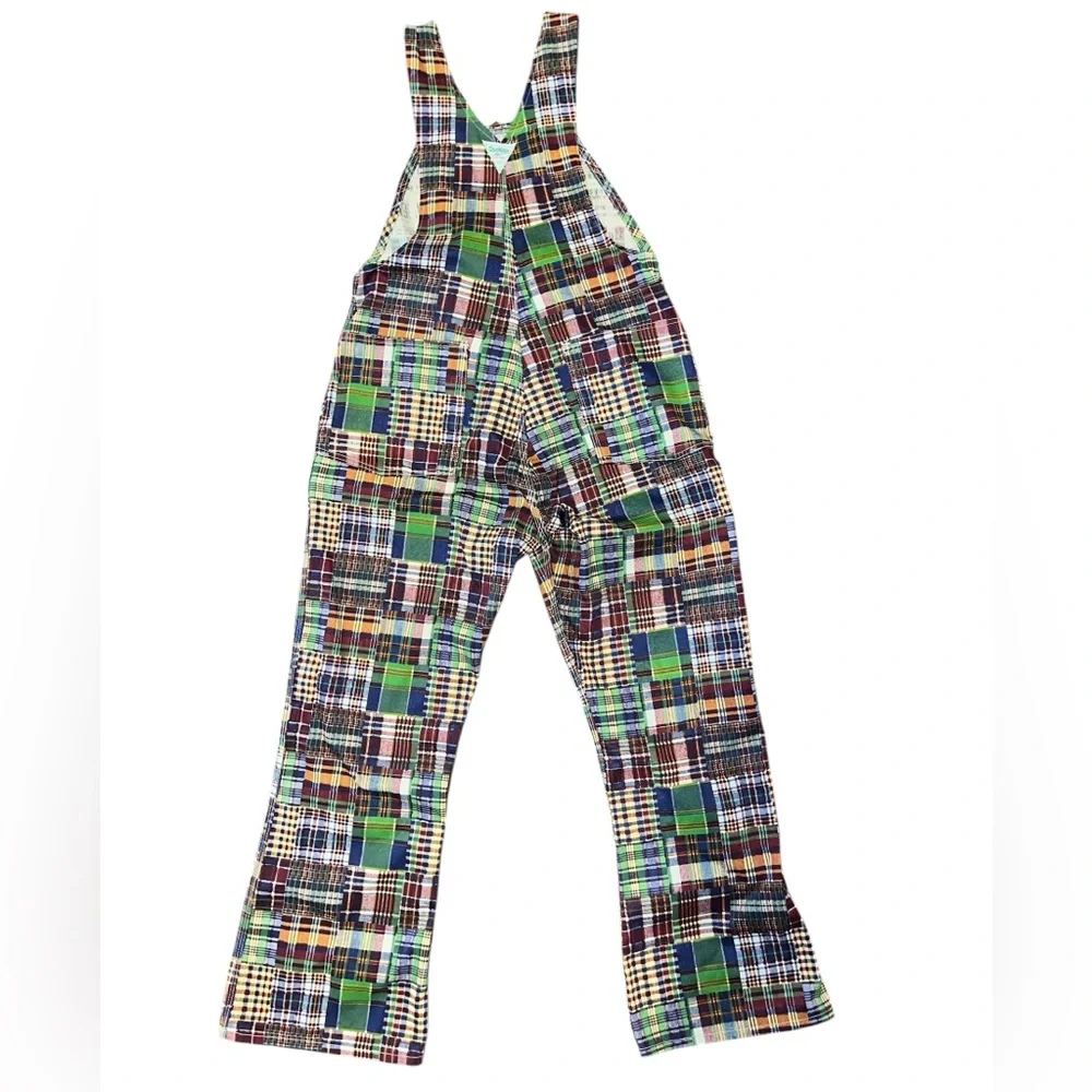 Oshkosh Bgosh Vtg 60’s Vestbak union Maid!!denim plaid overalls dead stock NWOT! - Picture 2 of 16